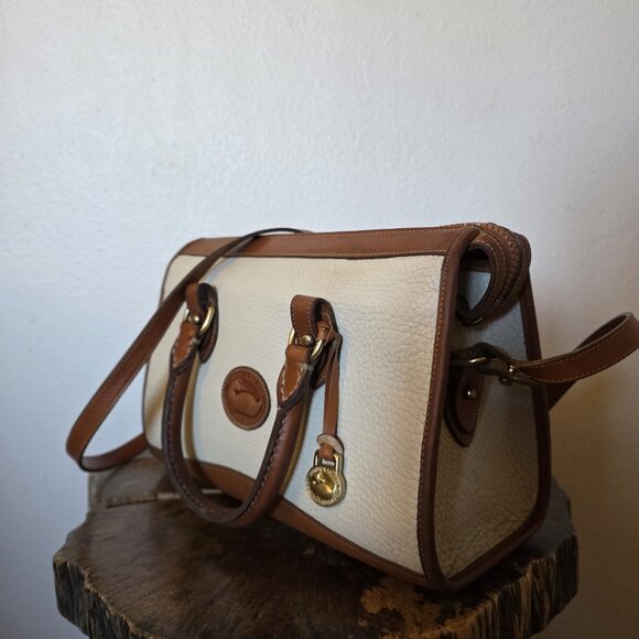 Vintage Dooney & Bourke All Weather Leather Satchel Crossbody USA Authenticated - Picture 12 of 16